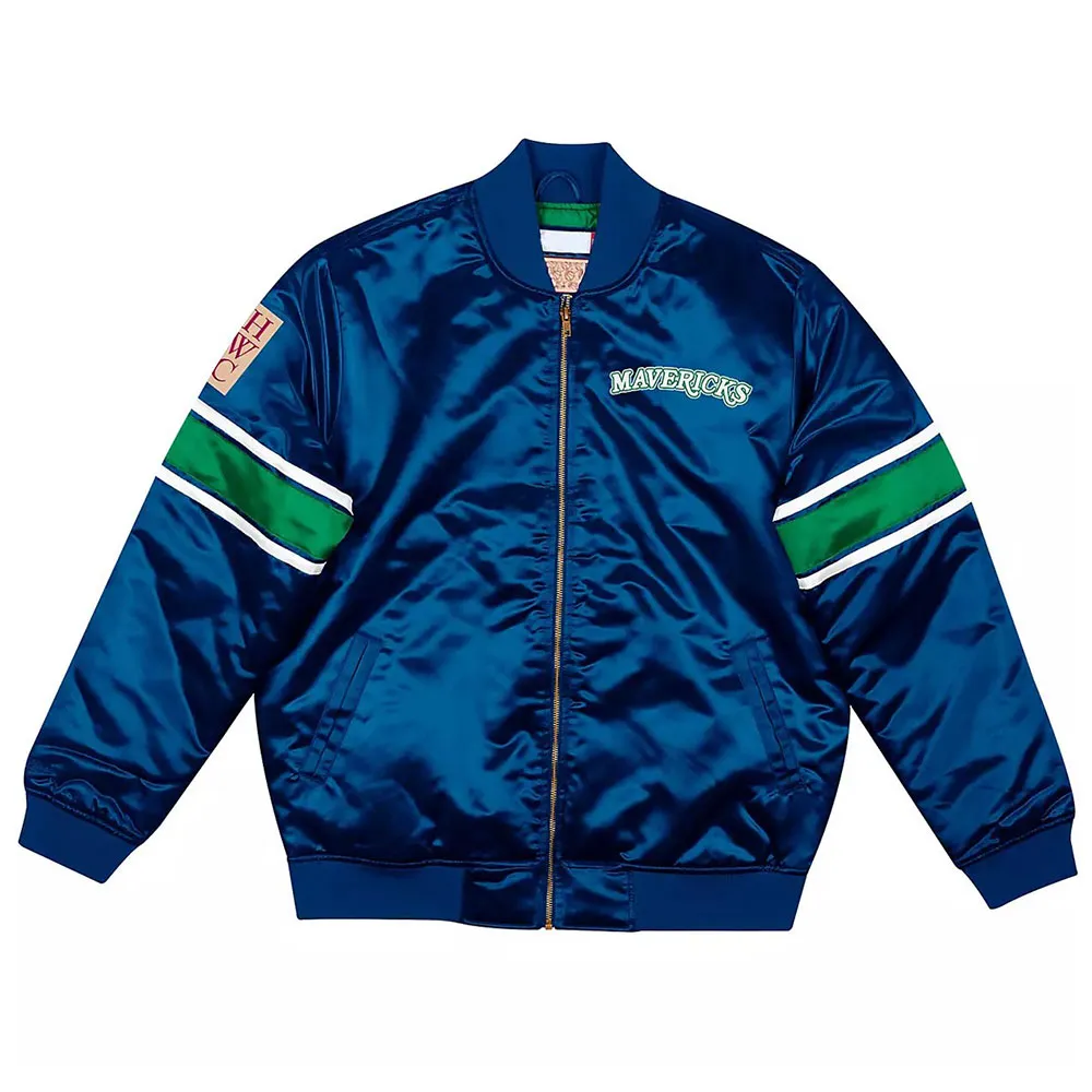 Striped Dallas Mavericks Hardwood Classic Satin Jacket Striped Dallas Mavericks Hardwood Classic Satin Jacket