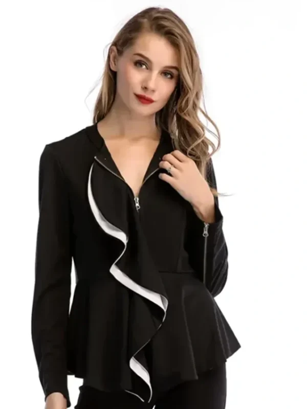 Succession S04 Gerri Kellman Bow Contrasting Jacket