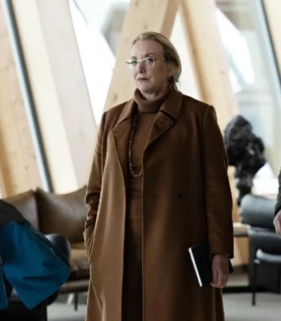 Succession S04 Gerri Kellman Brown Coat