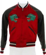 Succession S04 Kendall Roy Satin Bomber Jacket