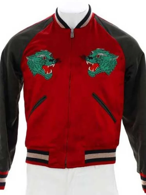Succession S04 Kendall Roy Satin Bomber Jacket