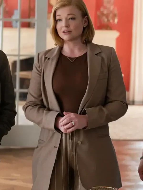 Succession S04 Shiv Roy Brown Blazer