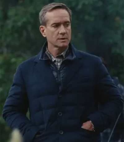 Succession S04 Tom Wambsgans Blue Quilted Jacket