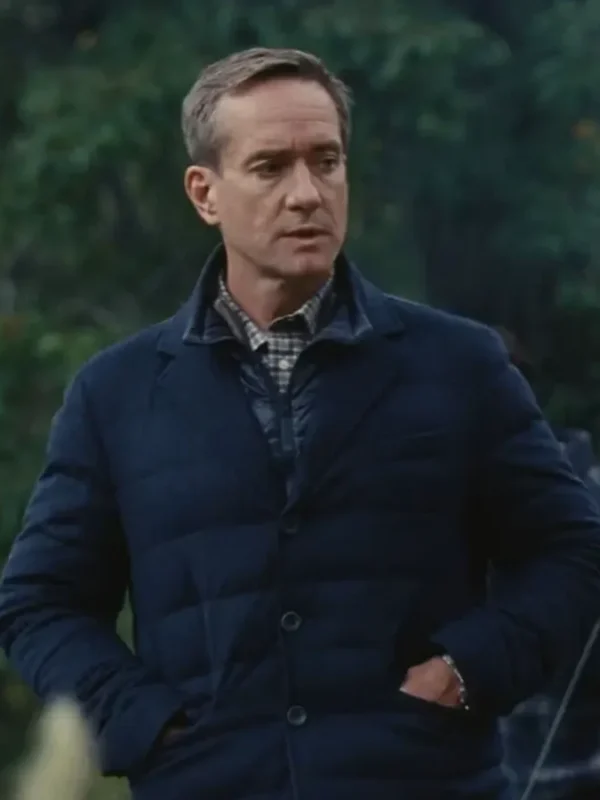 Succession S04 Tom Wambsgans Blue Quilted Jacket