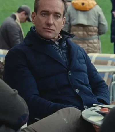 Succession S04 Tom Wambsgans Blue Quilted Jacket