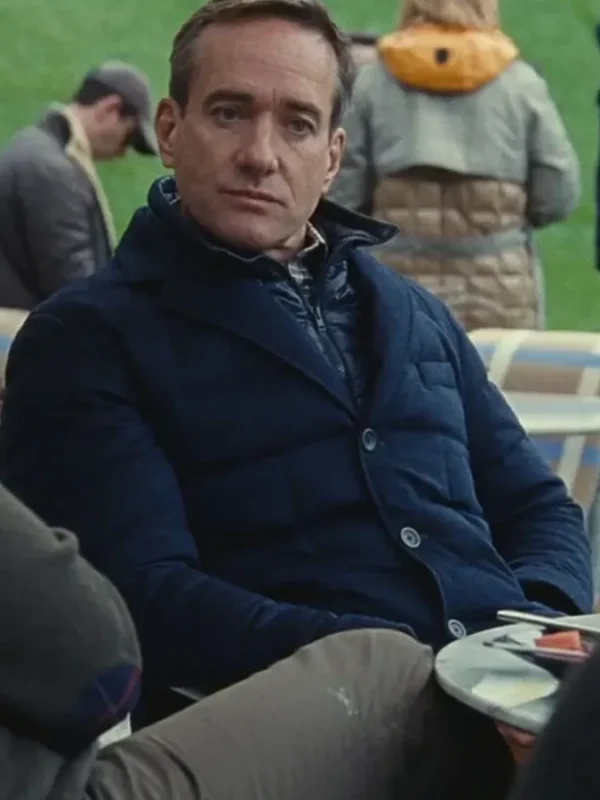 Succession S04 Tom Wambsgans Blue Quilted Jacket