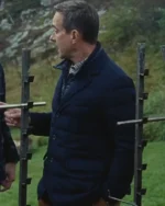 Succession S04 Tom Wambsgans Blue Quilted Jacket