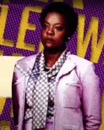 Suicide Squad 2 Amanda Waller Pink Wool Blazer