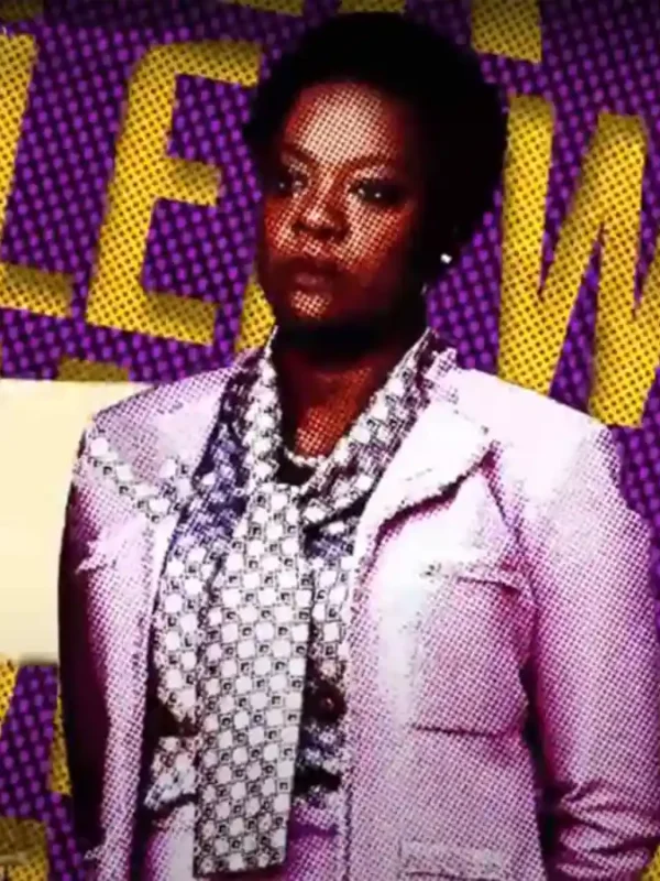 Suicide Squad 2 Amanda Waller Pink Wool Blazer