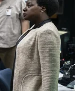 Suicide Squad Amanda Waller White Wool Jacket