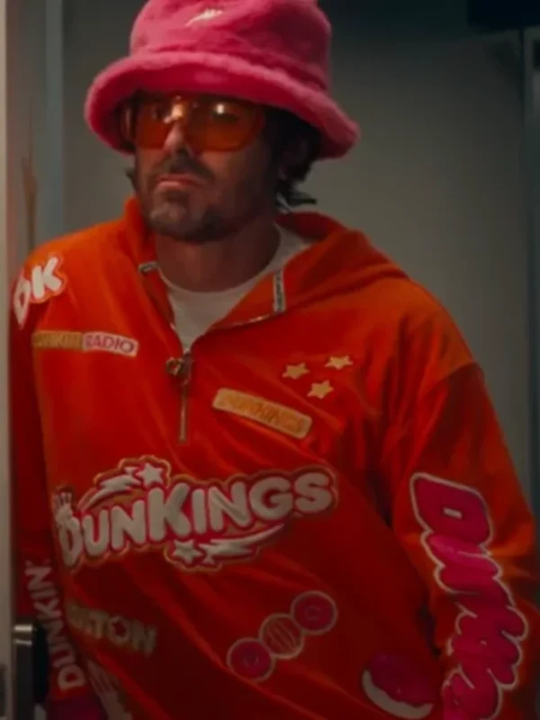 Super Bowl Commercial 2025 Casey Affleck Dunkings Track Jacket