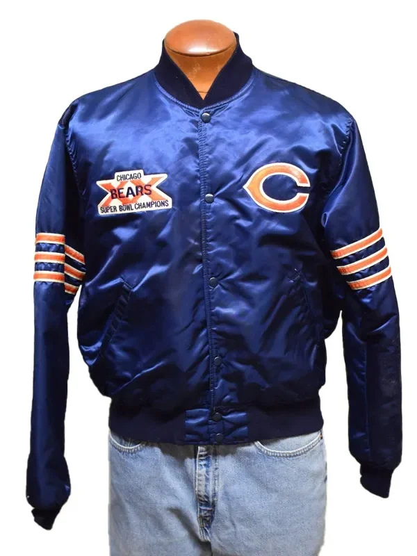 Super Bowl XX Chicago Bears 1986 Satin Jacket