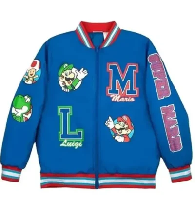 Super Mario Blue Bomber Jacket