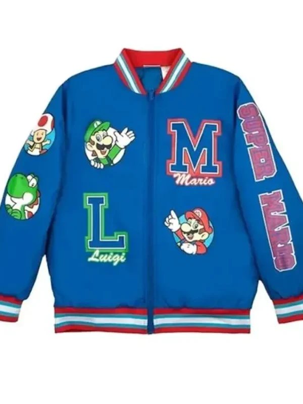 Super Mario Blue Bomber Jacket