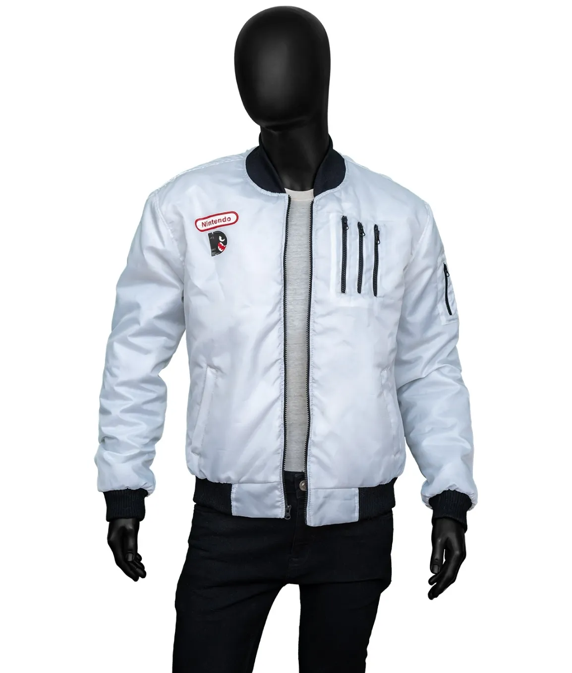 Super Mario Boo Bomber Jacket Super Mario Boo Bomber Jacket