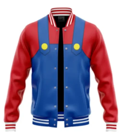 Super Mario Bros Varsity Jacket