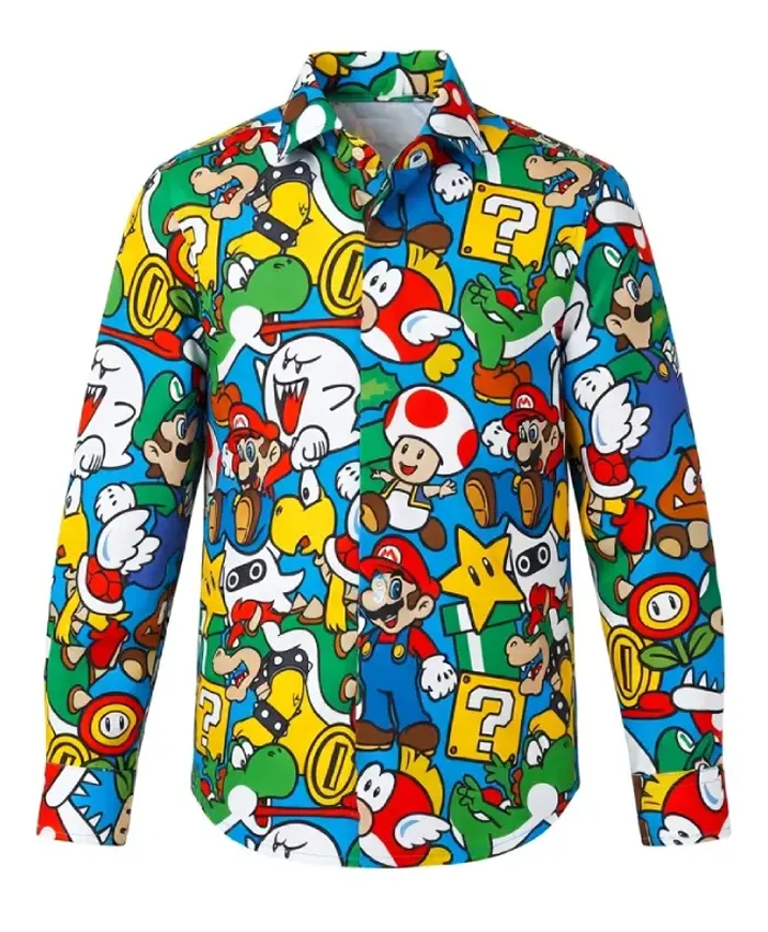 Super Mario Dress Shirt Super Mario Dress Shirt