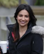 Supergirl Floriana Lima Black Fur Hood Coat
