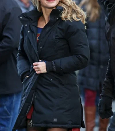 Supergirl Kara Danvers Puffer Coat