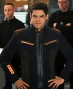 Supergirl S05 Winn Schott Navy Blue Jacket