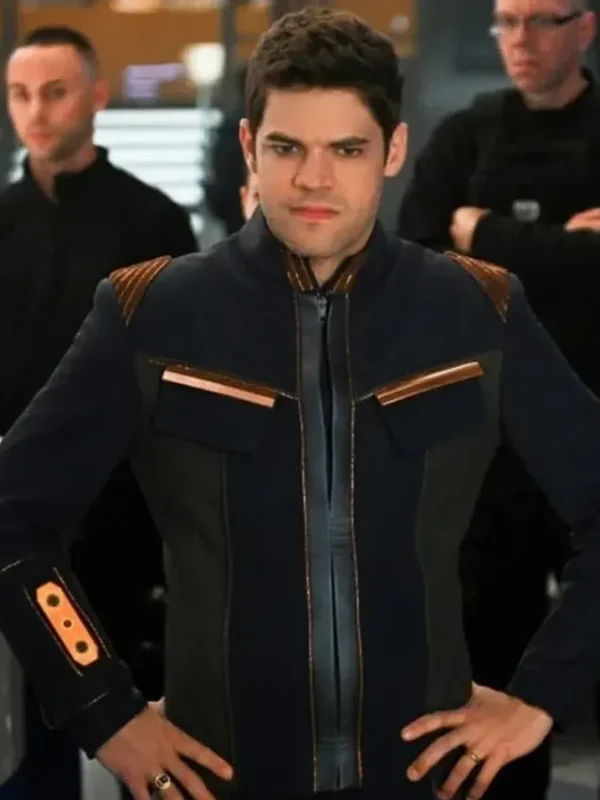 Supergirl S05 Winn Schott Navy Blue Jacket