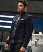 Supergirl S05 Winn Schott Navy Blue Jacket