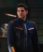 Supergirl S05 Winn Schott Navy Blue Jacket