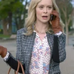 Supergirl S06 Cat Grant Checkered Wool Jacket