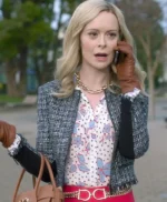 Supergirl S06 Cat Grant Checkered Wool Jacket