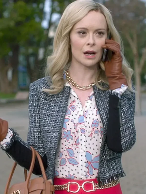 Supergirl S06 Cat Grant Checkered Wool Jacket