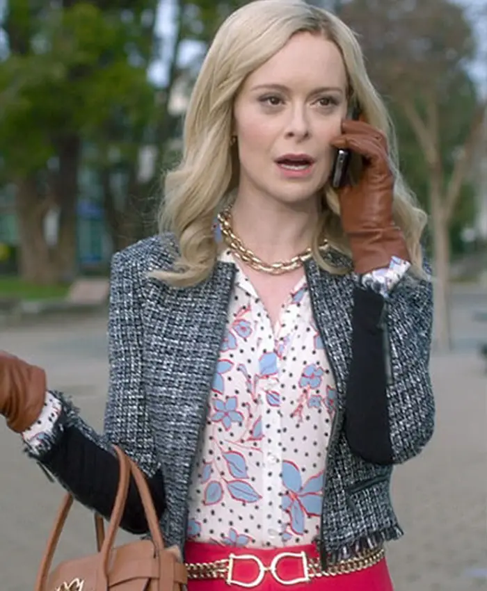 Supergirl S06 Cat Grant Checkered Wool Jacket Supergirl S06 Cat Grant Checkered Wool Jacket
