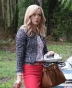 Supergirl S06 Cat Grant Checkered Wool Jacket