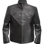 Superman Smallville Black Leather Jacket