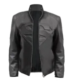Superman Smallville Black Leather Jacket