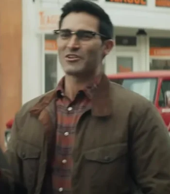 Superman and Lois Clark Kent Brown Cotton Jacket