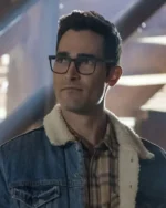 Superman and Lois Clark Kent Fur Denim Jacket