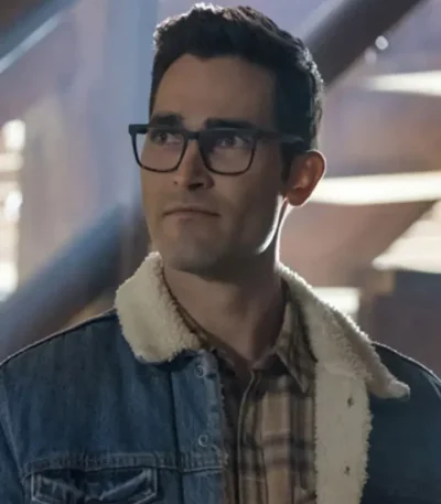 Superman and Lois Clark Kent Fur Denim Jacket