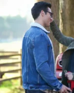 Superman and Lois Clark Kent Fur Denim Jacket