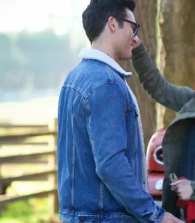 Superman and Lois Clark Kent Fur Denim Jacket