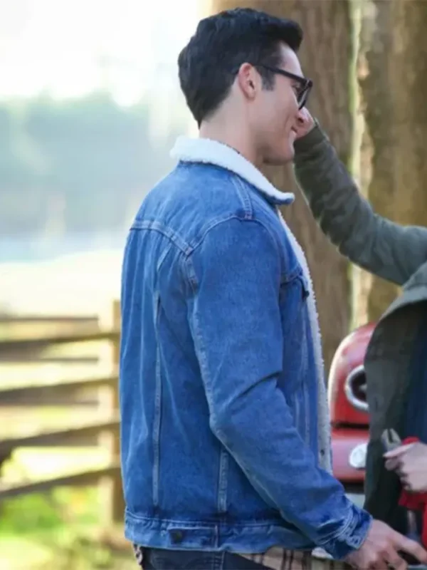 Superman and Lois Clark Kent Fur Denim Jacket