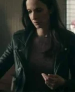Superman and Lois Elizabeth Tulloch Black Leather Jacket