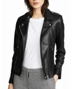 Superman and Lois Elizabeth Tulloch Black Leather Jacket
