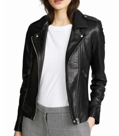 Superman and Lois Elizabeth Tulloch Black Leather Jacket