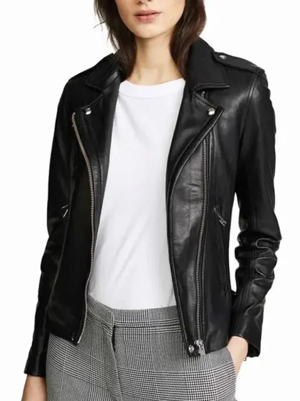 Superman and Lois Elizabeth Tulloch Black Leather Jacket