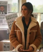 Superman and Lois Lana Lang Cushing Brown Leather Coat