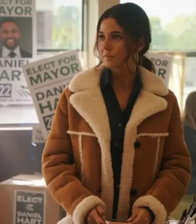 Superman and Lois Lana Lang Cushing Brown Leather Coat