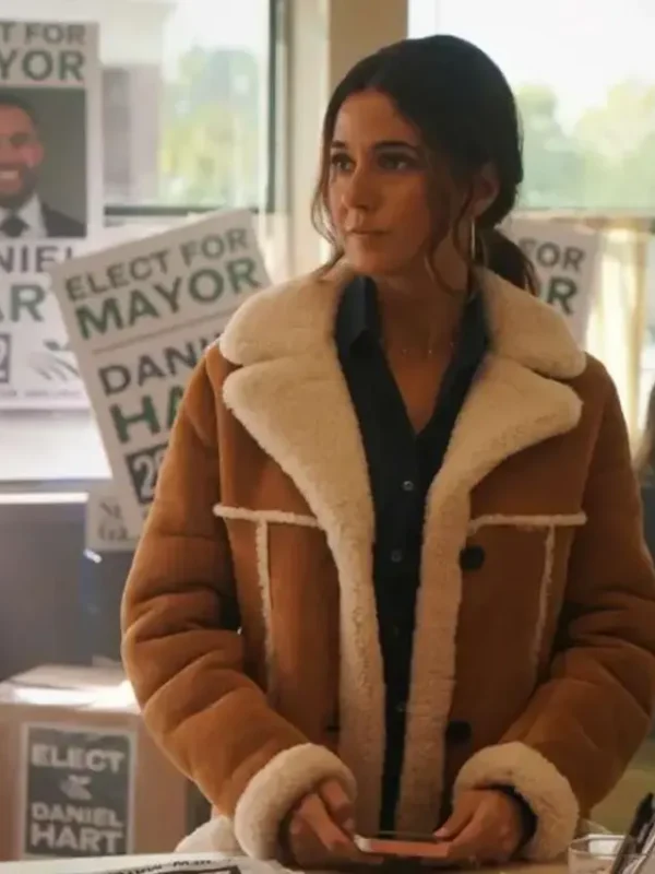 Superman and Lois Lana Lang Cushing Brown Leather Coat