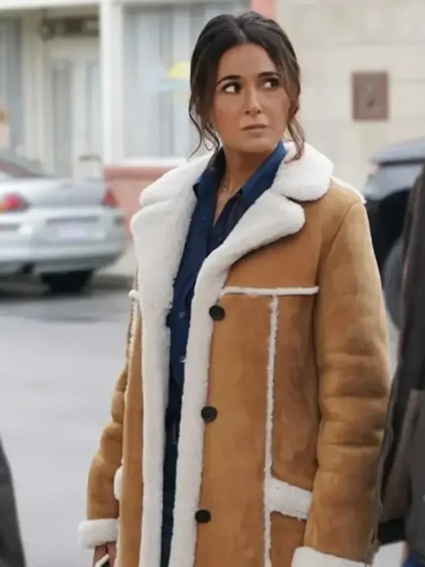 Superman and Lois Lana Lang Cushing Brown Leather Coat