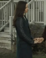 Superman and Lois Lane Leather Black Coat