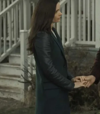 Superman and Lois Lane Leather Black Coat